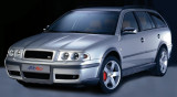 417 04 Pasos de rueda ensanchados, ABS Negro con trama, Škoda Octavia 