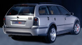 417 04 Pasos de rueda ensanchados, ABS Negro con trama, Škoda Octavia 