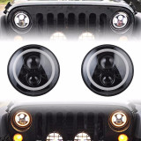 Faro LED de 7 pulgadas / Faros Harley Jeep Wrangler