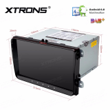 PA97MTVPL Xtrons 2 din Navi VW / Skoda con Android 7.1