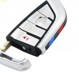 BMW Llave Shell / Caso BMW 3+1 Botón para BMW X5 X6 CON UNCUT INSERT KEY