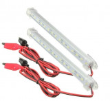 2PCS 12V LED Interior del coche de la barra de luz del tubo de la lámpara de la furgoneta del barco caravana autocaravana