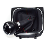 1KD711113A:AFT Pomo de la palanca de cambios manual de cuero de 5 velocidades para VW 