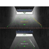 Lámpara solar de 118 LED 1000LM Luz de seguridad solar impermeable IP65 