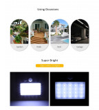 Lámpara de pared con sensor solar LED