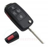 V-KS39 Flip Car Key Shell Para Volkswagen Sharan / Multivan T5 