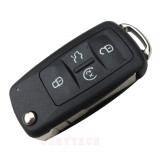V-KS39 Flip Car Key Shell Para Volkswagen Sharan / Multivan T5 