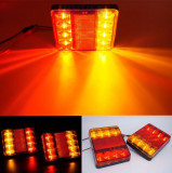 2Pcs 8 LEDs luz trasera para camiones, UTE, caravanas, remolques Número OE: 4170907 Peso: 0,5kg Material: Plástico ABS Voltaje: DC 12V LED 8pcs Tamaño: 12 x 9,5 x 2,2 cm Longitud del cable: 20cm Color: rojo, amarillo   El precio es por par.   Diseñado p 