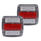 2Pcs Set Truck Trailer 12V LED Stop Rear Tail Light Indicator 