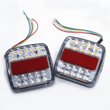 2Pcs Set Truck Trailer 12V LED Stop Rear Tail Light Indicator 