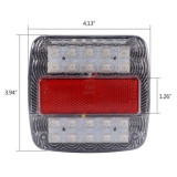 2Pcs Set Truck Trailer 12V LED Stop Rear Tail Light Indicator 