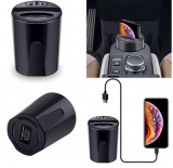 Cargador inalámbrico para coche de 10 W con salida USB 