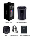 Cargador inalámbrico para coche de 10 W con salida USB 