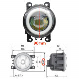 Lámpara LED antiniebla de 2 uds con ojo de Ángel para Ford Focus MK2/3 Fusion Fiesta Tourneo Transit 2006-2015