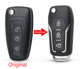 Remote Key Shell ( 3 Buttons ) For Ford Focus 3 Fiesta Mondeo C-Max Smart 