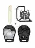 Mando a Distancia Llave Shell Fob Para Nissan March Qashqai Sunny Sylphy Tiida X-Trail 2010-2019 ( 3 Botones )