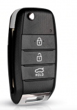 Carcasa de la llave del coche de reemplazo a distancia clave 3.4 botones adecuados Fit Para Kia K2 K3 K5 Carens Cerato Forte