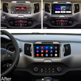 Coche Android 8.1, 2 din, 4G, WiFi, DSP, IPS, GPS, Navi, reproductor multimedia para coche, dvd coche para KIA Sportage 2011 - 2015 