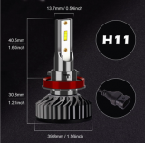 Bombilla LED para faros delanteros H11, 110W/set, 55W/bombilla para Audi, BMW, Toyota, Volkswagen, Honda