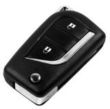 2/3 Botón Flip Plegable Llave Remota Shell para Toyota Levin Camry Reiz Highlander Corolla 