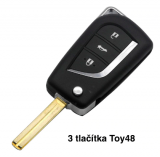 2/3 Botón Flip Plegable Llave Remota Shell para Toyota Levin Camry Reiz Highlander Corolla 