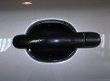 25504 Carcasas de tirador de puerta negro metalizado - Octavia I / Octavia II 
