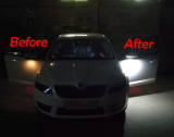 Luz de cruce bajo espejo lateral,12-17-2,LED,Skoda,Octavia 2,Superb 2