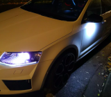 Luz de cruce bajo espejo lateral,12-17-2,LED,Skoda,Octavia 2,Superb 2