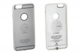 8 70 002 S Funda de carga plateada Inbay® para iPhone 6 / 6S