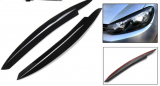 1 x par de embellecedores de cejas para faros delanteros VW Golf 6 MK6 2008 - 2013, para el modelo GTI GTR GTD 