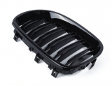 1 par de rejillas delanteras negras brillantes para BMW E60 E61 5 Series (2003-2010)