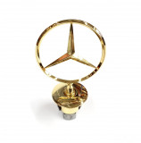 Logotipo Mercedes / estrella en el capó delantero - dorado 