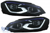 HLVWG7LED Full LED Faros adecuados para VW Golf 7 VII (2012-2017) actualización a Golf 8 Diseño 