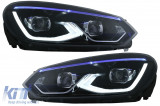HLVWG6LED Full LED Faros adecuados para VW Golf 6 VI (2008-2013) actualización a Golf 8 Diseño 