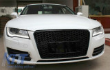 FGAUA74GRSB Rejilla delantera adecuada para Audi A7 4G Pre-Facelift (2010-2014) RS7 Design Piano Black