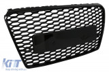 FGAUA74GRSB Rejilla delantera adecuada para Audi A7 4G Pre-Facelift (2010-2014) RS7 Design Piano Black