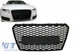FGAUA74GRSB Rejilla delantera adecuada para Audi A7 4G Pre-Facelift (2010-2014) RS7 Design Piano Black