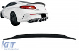 TSMBC205PSM Spoiler de maletero adecuado para Mercedes Clase C C205 Coupé (2014-2019) Dynamic Sport Design Piano Black